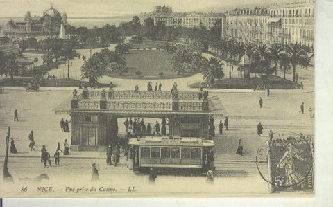 Postal 011142: Nice, vue prise du casino