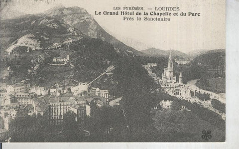 Postal 011148: Les Pyrenees-Lourdes-Gran Hotel