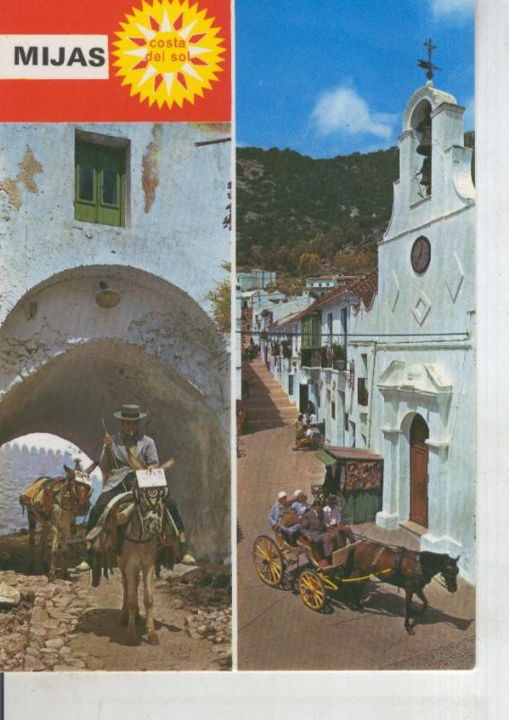 Postal 011181: Vistas tipicas de Mijas, Malaga