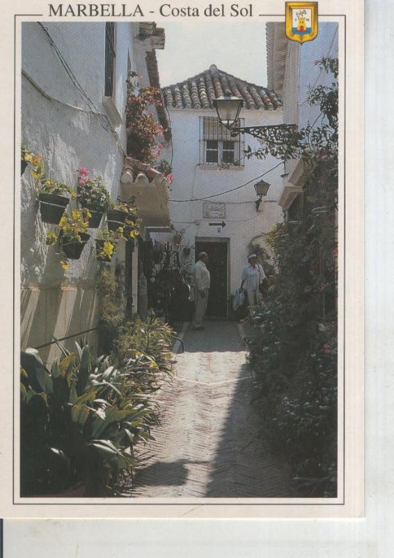 Postal 011203: Calle tipica de Marbella