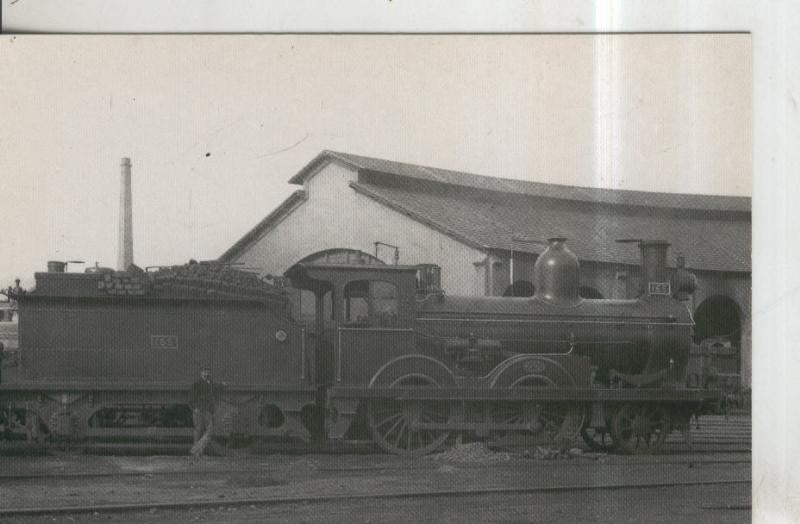 Postal 011239: M.Z.A. Locomotora vapor 1-2-0 numero 165