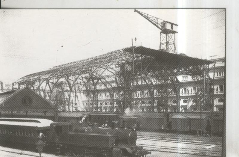 Postal 011253: Locomotora M.Z.A.629 en la estacion de Francia de Barcelona en 1927