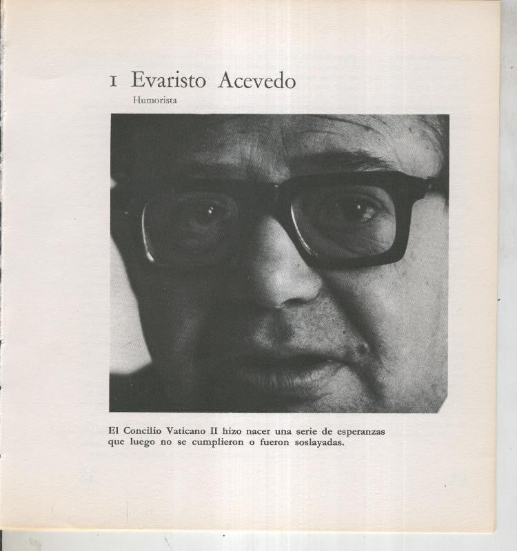 Ficha 001: Evaristo Acevedo: humorista