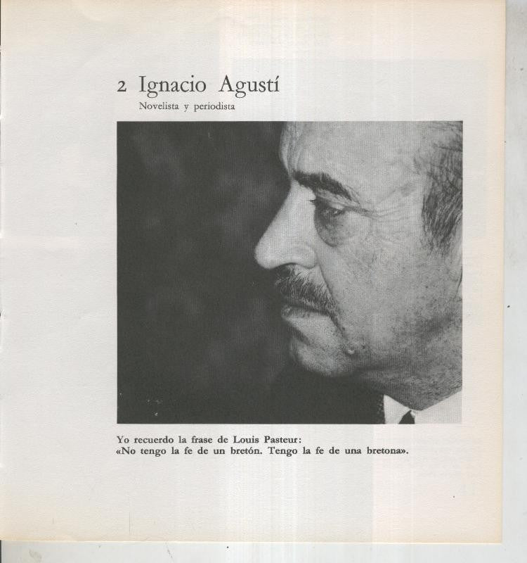 Ficha 002: Ignacio Agusti: novelista y periodista