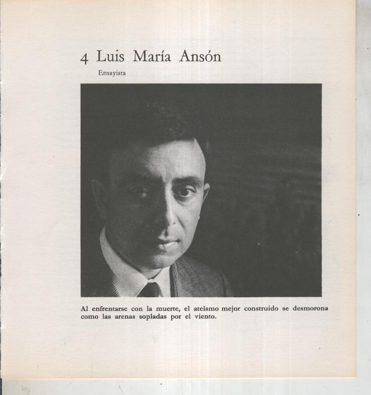 Ficha 004: Luis Maria Anson: Ensayista