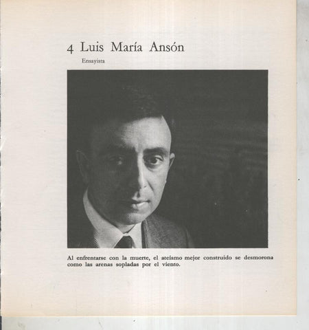 Ficha 004: Luis Maria Anson: Ensayista