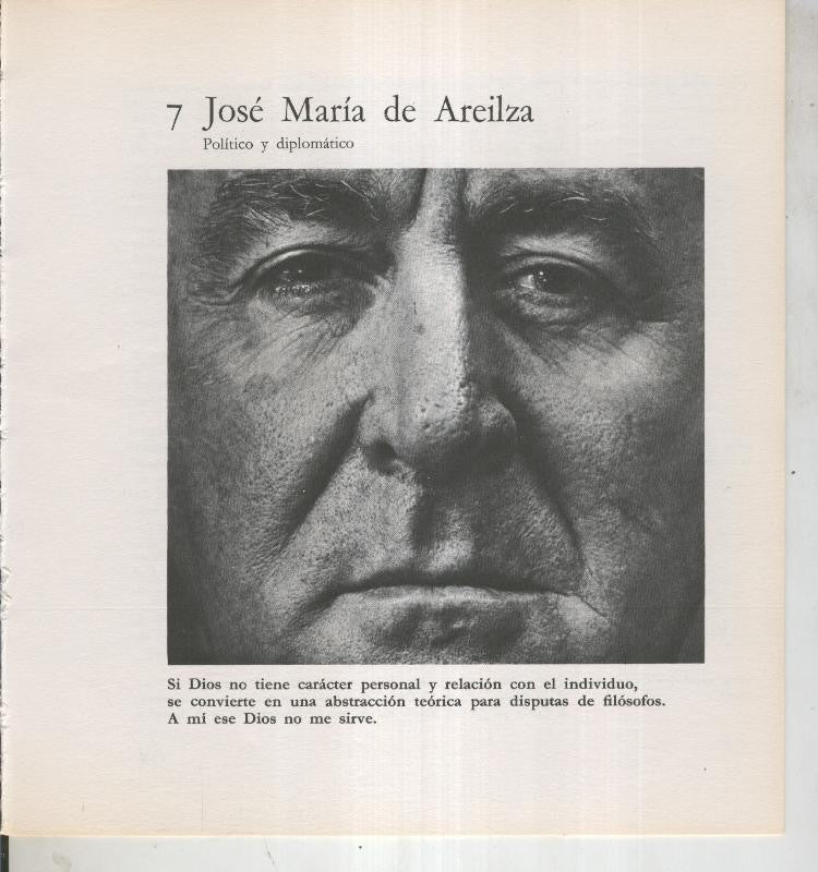 Ficha 007: Jose Maria de Areilza: Policito y diplomatico