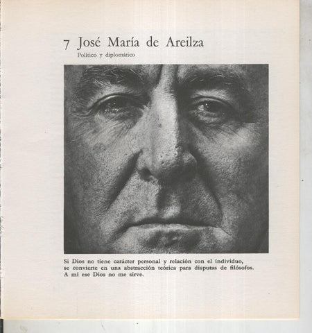 Ficha 007: Jose Maria de Areilza: Policito y diplomatico