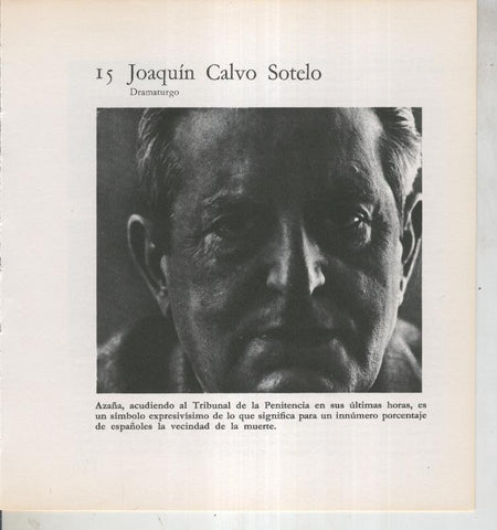 Ficha 015: Joaquin Calvo Sotelo: Dramaturgo