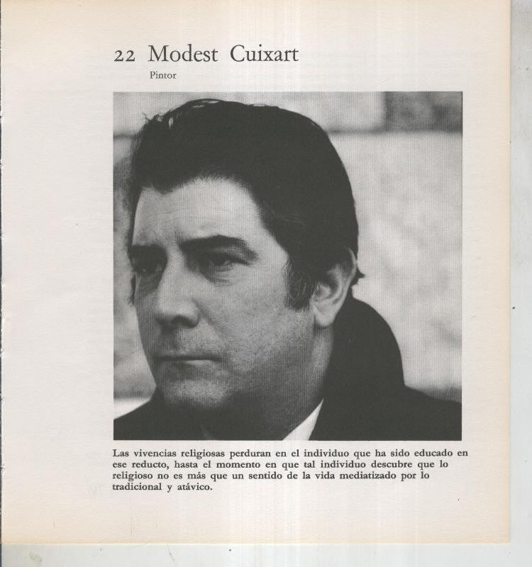 Ficha 022: Modest Cuixart: Pintor
