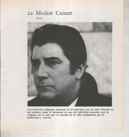 Ficha 022: Modest Cuixart: Pintor