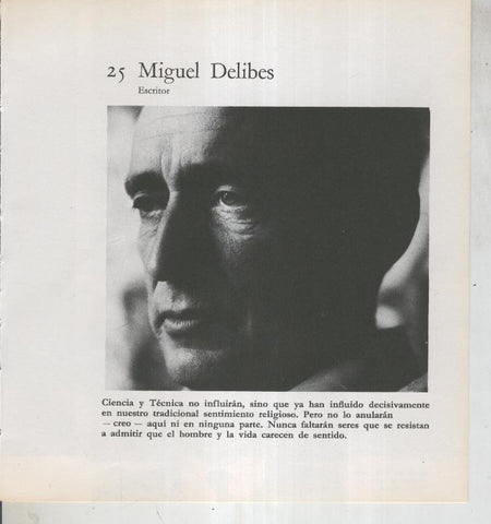 Ficha 025: Miguel Delibes: Escritor