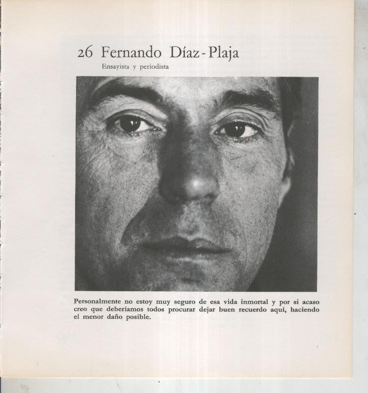 Ficha 026: Fernando Diaz Plaja: Ensayista y periodista