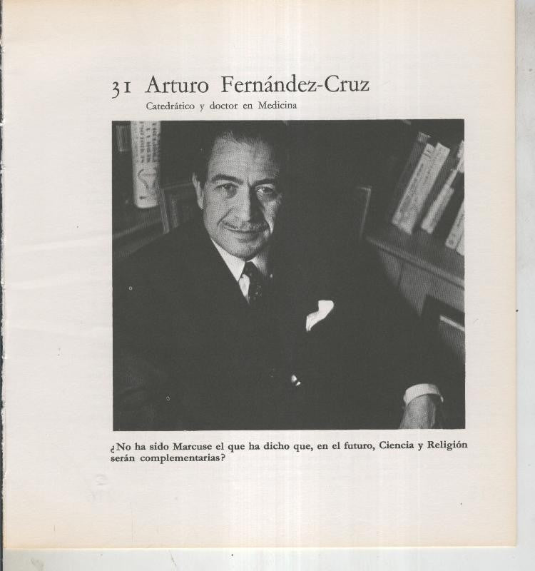 Ficha 031: Arturo Fernandez Cruz: Catedratico y Doctor en Medicina