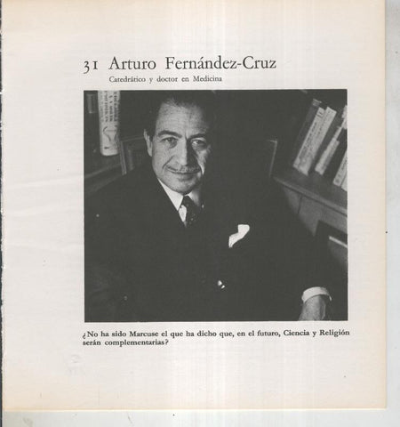Ficha 031: Arturo Fernandez Cruz: Catedratico y Doctor en Medicina