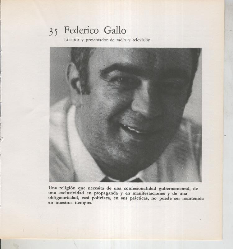 Ficha 035: Federico Gallo: Locutor y presentador de radio y television