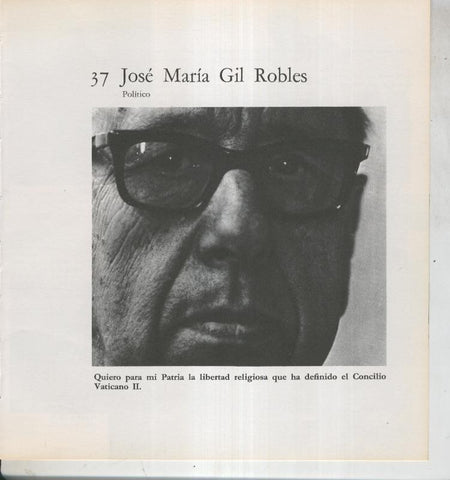 Ficha 037: Jose Maria Gil Robles: Politico
