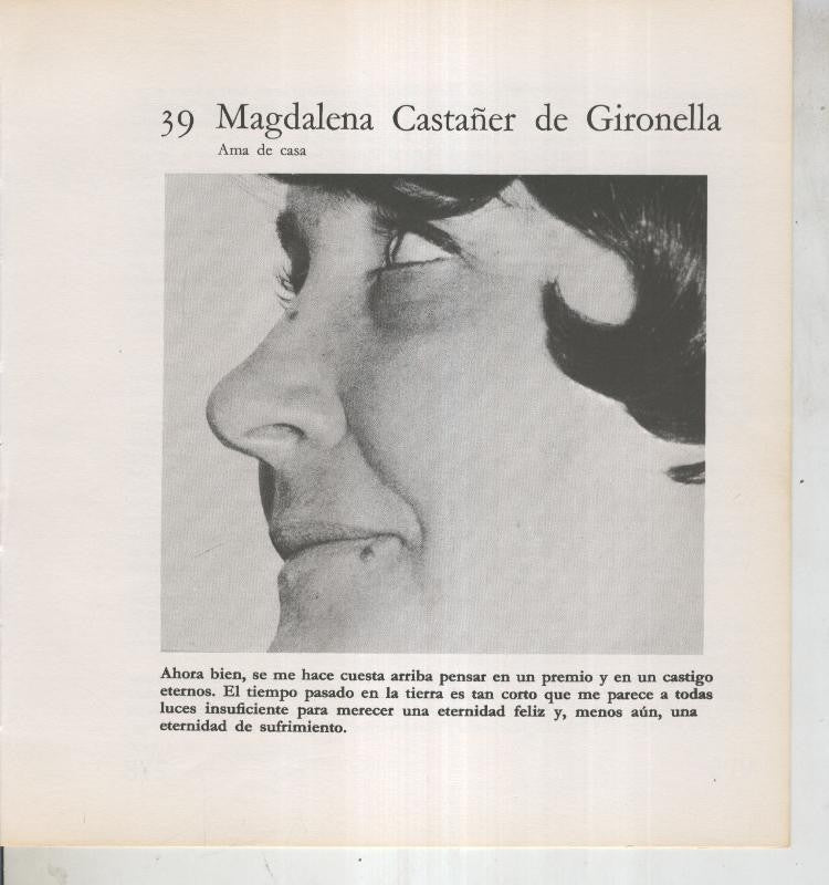Ficha 039: Magdalena Castañer de Gironella: Ama de casa