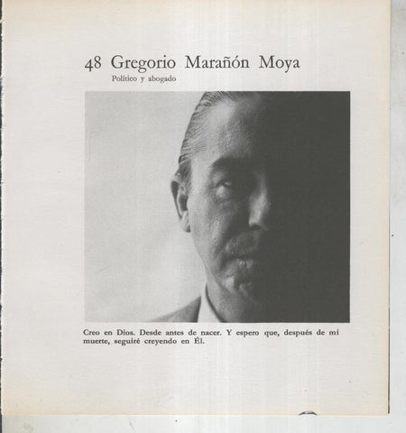 Ficha 048: Gregorio Marañon Moya: Politico y abogado