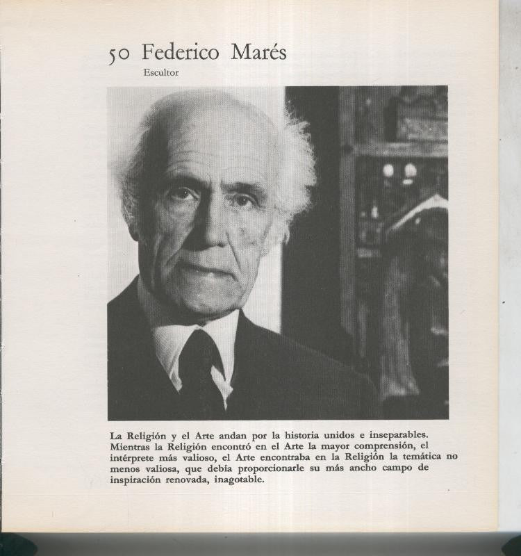 Ficha 050: Federico Mares: Escultor