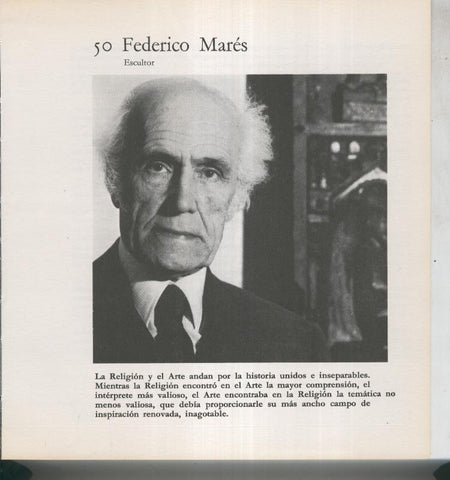 Ficha 050: Federico Mares: Escultor