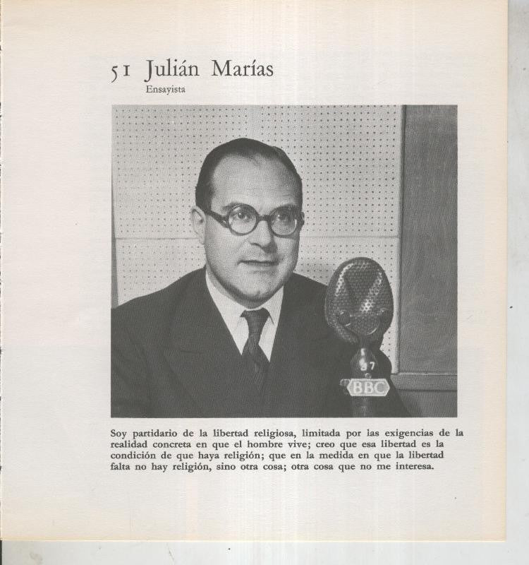 Ficha 051: Julian Marias: Ensayista