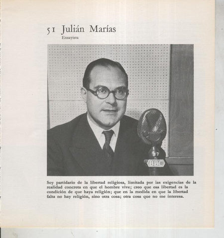 Ficha 051: Julian Marias: Ensayista