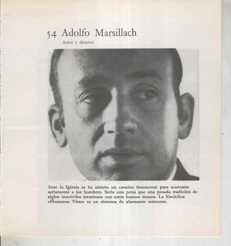 Ficha 054: Adolfo Marsillch: Actor y director
