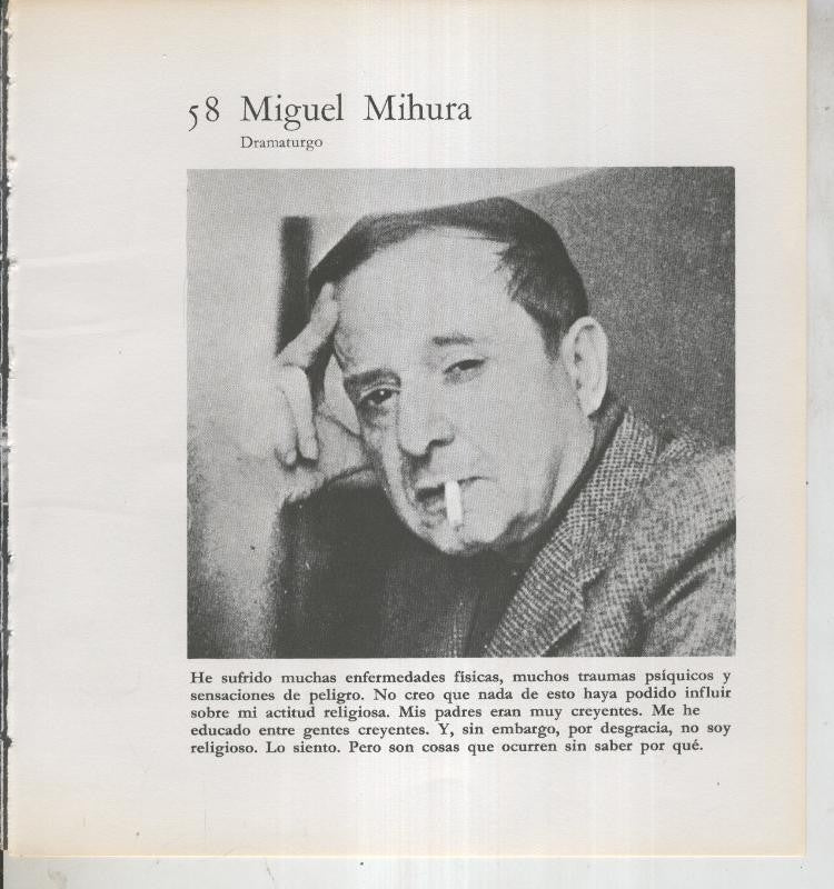 Ficha 058: Miguel Mihura: dramaturgo