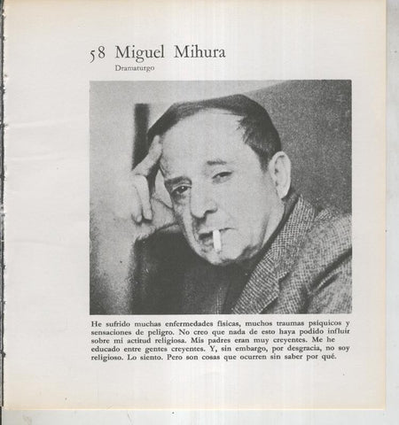 Ficha 058: Miguel Mihura: dramaturgo