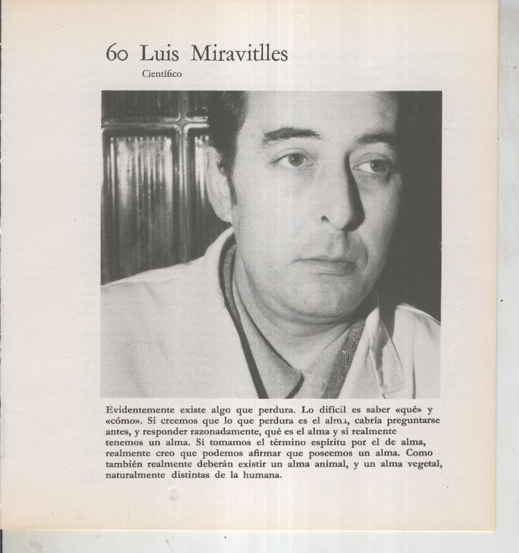 Ficha 060: Luis Miravitlles: Cientifico