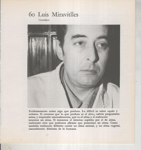 Ficha 060: Luis Miravitlles: Cientifico