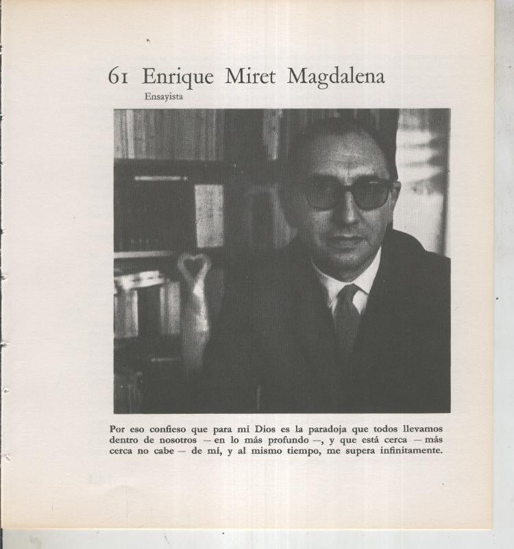 Ficha 061: Enrique Miret Magdalena: Ensayista