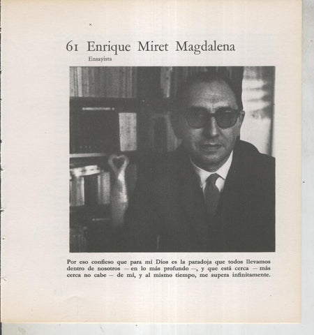 Ficha 061: Enrique Miret Magdalena: Ensayista