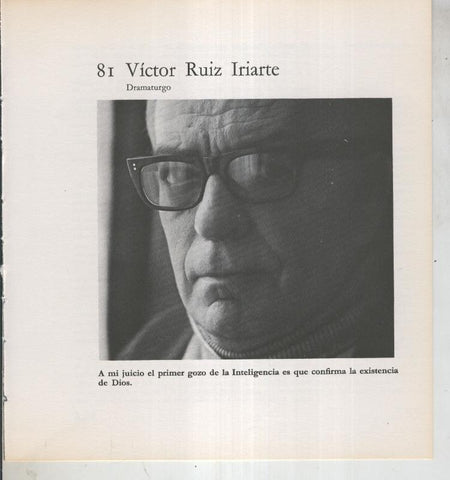 Ficha 081: Victor Ruiz Iriarte: Dramaturgo