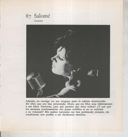 Ficha 087: Salome: Cantante
