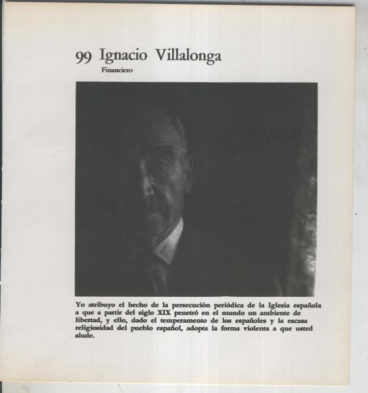 Ficha 099: Igncio Villalonga: Financiero