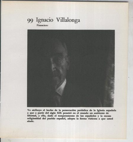 Ficha 099: Igncio Villalonga: Financiero