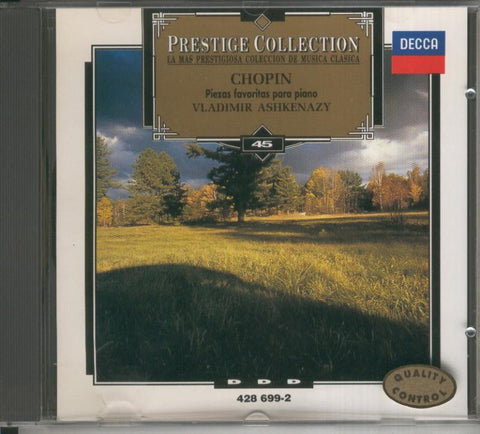 CD Musica Clasica: Chopin: Obras para piano por Vladimir Ashzenazy