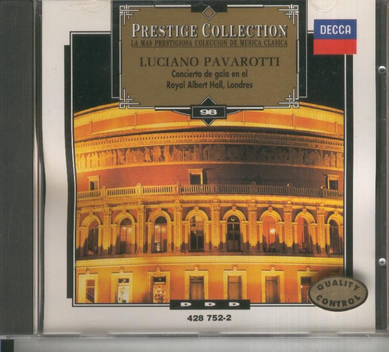 CD Musica Clasica: Pavarotti: concierto de gala en el royal albert hall de londres
