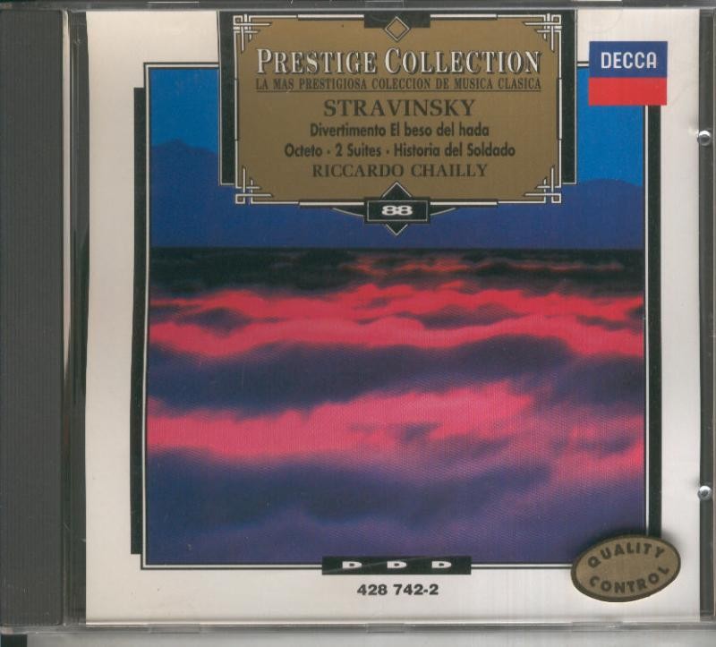 CD Musica Clasica: Stravinsky: Divertimento-El beso del hada-Suite numero 1 y 2