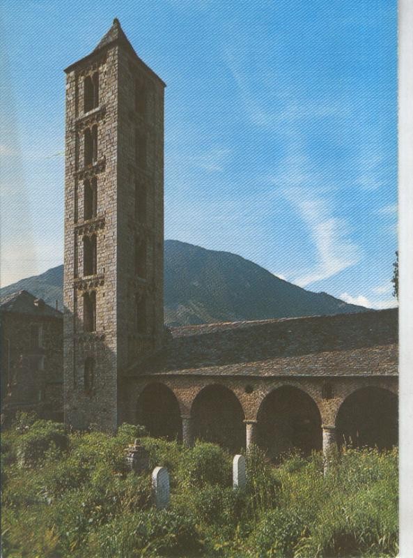 Postal 011267: Torre romanica de Santa Eulalia en Erilll-La, pirinero cataln