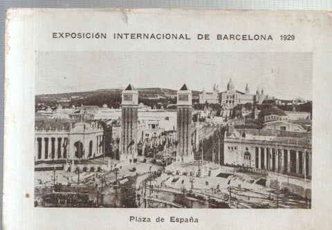 Cromo numero 01: Exposicion Internacional de Barcelona 1929: Plaza de España