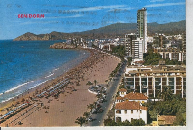 Postal 011290: Playa de Levante de Benidorm