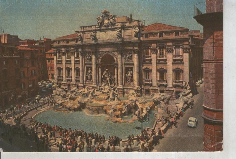 Postal 011306: Fontana de Trevi en Roma