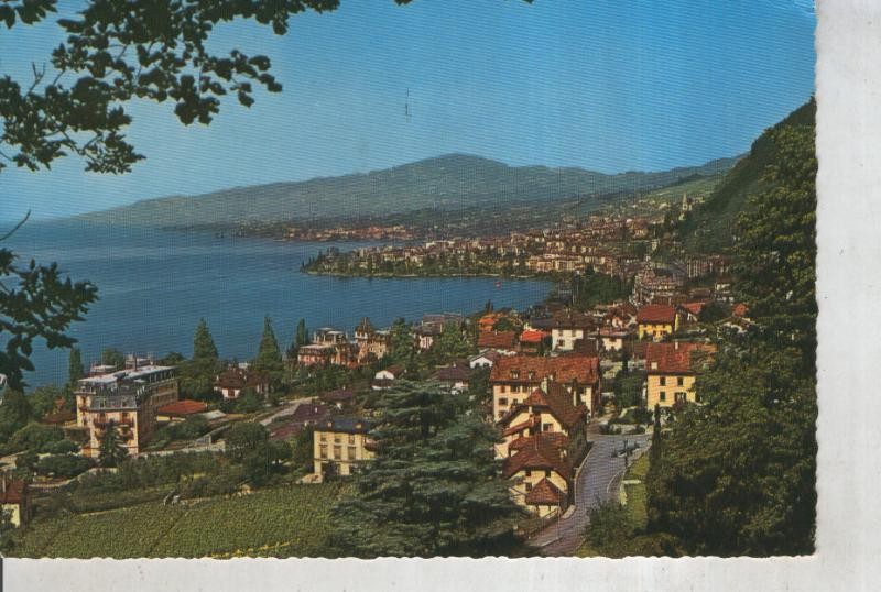Postal 011308: Territet, Montreux, Clarens en Suiza