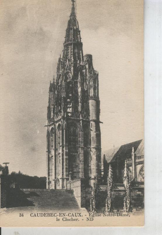 Postal 011316: Caudebec-en-Caux: Iglesia de Notre Dame
