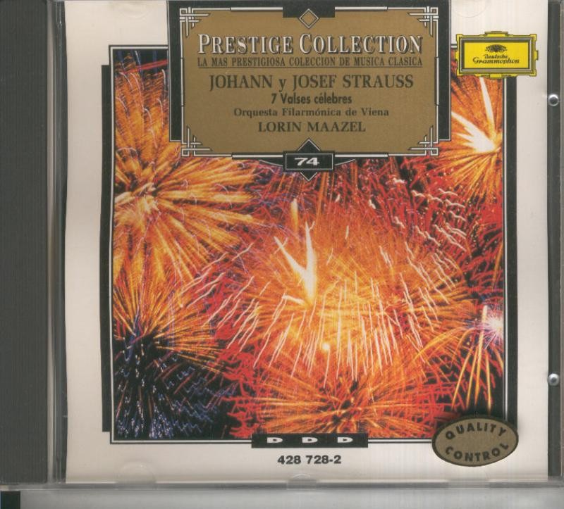 CD Musica Clasica: Johann y Josef Straus: 7 valses celebres