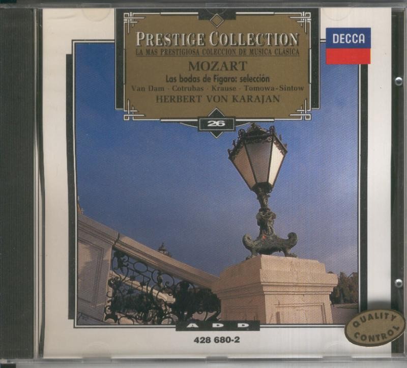 CD Musica Clasica: Mozart: Las bodas de Figaro, seleccion