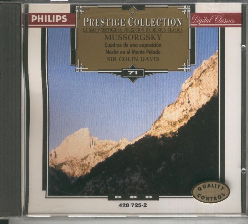 CD Musica Clasica: Mussorgsky: Cuadros de una exposicion-Noche en el Monte Pelado